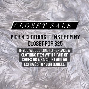 CLOSET SALE